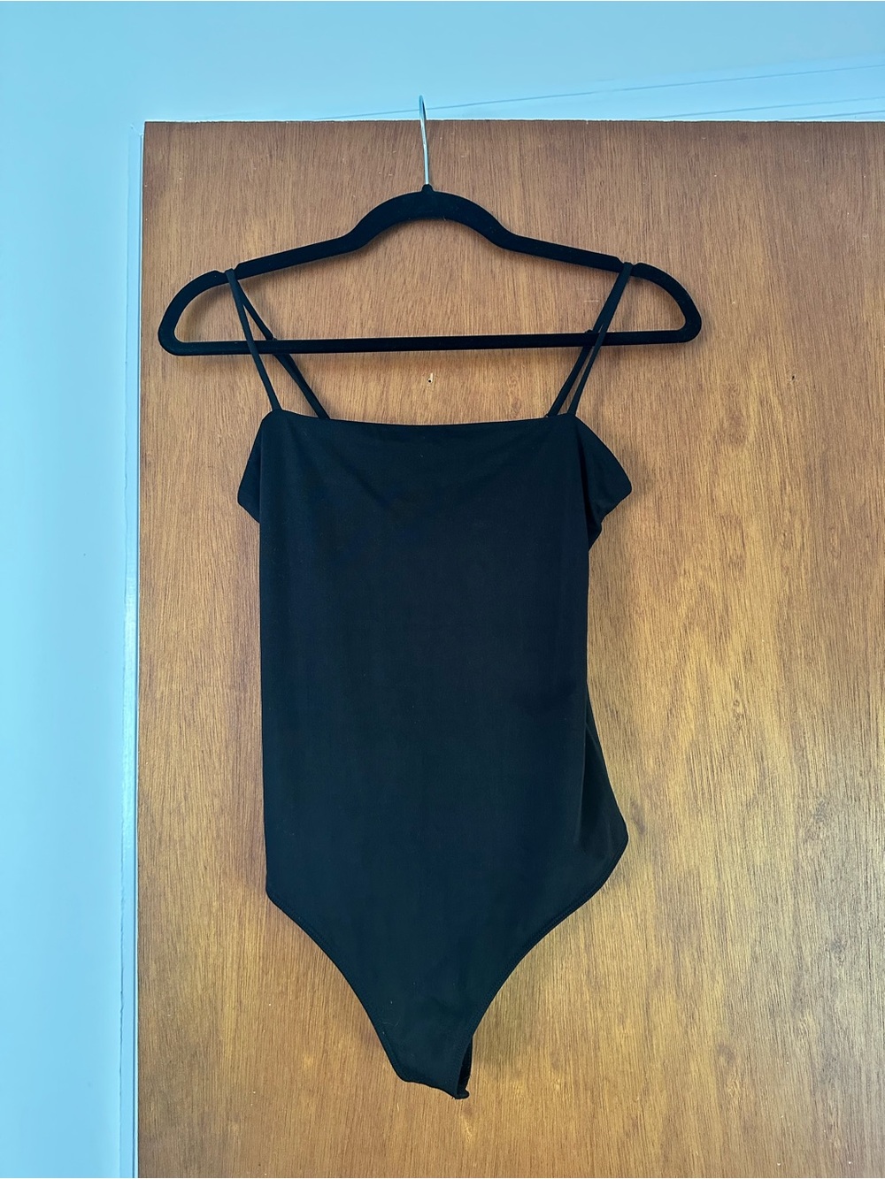 Express black spaghetti strap bodysuit